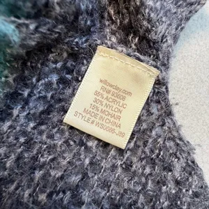 Willow & Clay Womens Striped Open Knit Mohair Blend Sweater Twee Whimsical Small thumbnail 6
