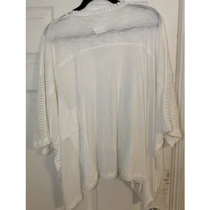 Pol  Top Oversized Women’s multi texture White Sz M thumbnail 3