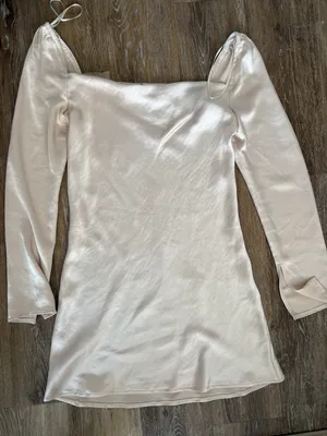Silky Champagne Mini Dress thumbnail 2