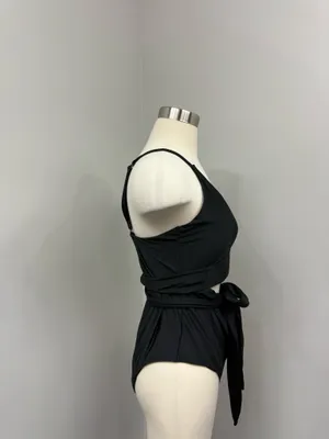 Aerie Black Wrap One Piece Swimsuit thumbnail 5