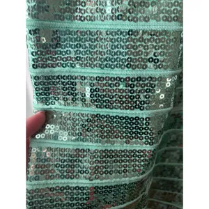 Wow Couture Mint Green Halter Sequin Bodycon Dress Size Small Mermaidcore thumbnail 2