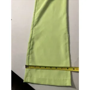 Steve Madden Spencer Split Hem High Rise Flared Pant Neon Green Women Size XL‎ thumbnail 9