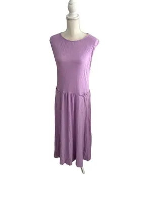 FREE PEOPLE Beach Lavender Purple Maxi Dress Size XS thumbnail 2