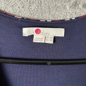 Boden‎ Ellen Jersey Graphic Geo Jumpsuit Size 4 Regular Burgundy Blue thumbnail 3