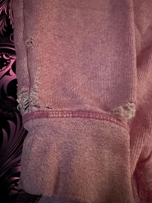 American Eagle Light Pink Zip-Up Hoodie Long Sleeve Lightweight Women’s Small thumbnail 5