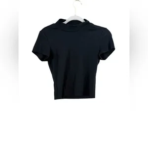SHEIN US size medium black short sleeve knit top thumbnail 8