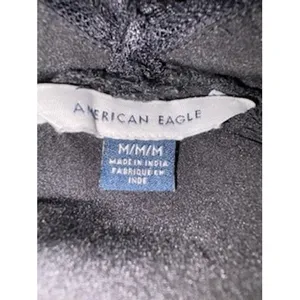 American Eagle Maxi Slip Dress Brown Lace Trim V-Neck Coquette Y2K 90s Size M thumbnail 6