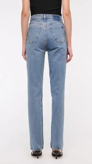 ABERCROMBIE & FITCH The 90’s Straight Ultra High Rise jeans in medium thumbnail 2