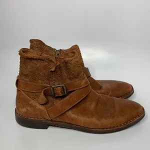 Trask Alexa booties leather boots size 8‎ Brown thumbnail 3