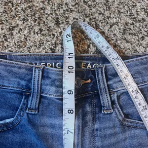 American Eagle Super High-Rise Jeggings‎ Size 4 Long Blue Wash Denim Jeans thumbnail 6