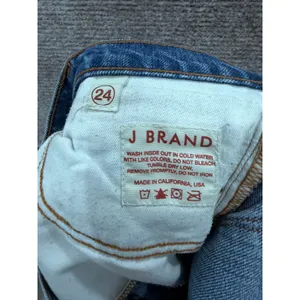 J Brand Women Jeans 24 Blue Vida Distressed Straight Leg Raw Hem 1257U353 thumbnail 5