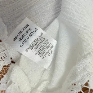 Oddi White Lace Tunic Blouse Boho Tiered Bell Sleeve Button Down Plus Size 1X thumbnail 8
