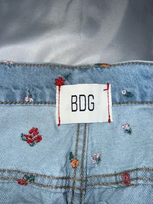 BDG Floral Embroidered Jeans Size 26x29 thumbnail 3
