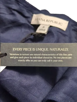 Banana Republic Navy Blue Linen Dress With Pockets Size Small thumbnail 7