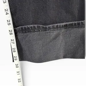 American Eagle High Waisted Cuffed Stovepipe Jean Womens 8 Black Classic Denim thumbnail 12