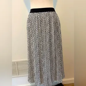 Rachel Zoe Black and White leopard print Skirt sz L thumbnail 11