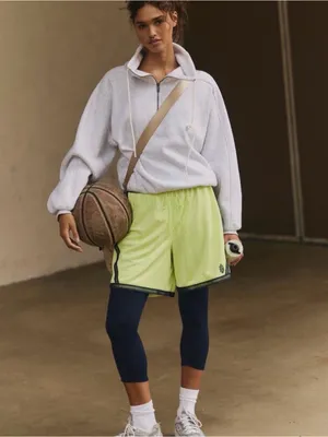 Free people movement on the ball shorts NWT $58 Sour citrus small thumbnail 2