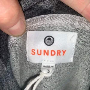 Sundry gray & black camo super soft loungewear 3/L hoodie thumbnail 3