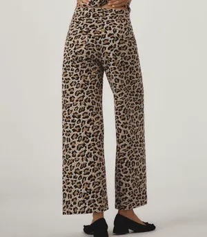 Anthropologie Maeve The Ettie Knit High-Rise Crop Wide-Leg Pants, Size 25 thumbnail 4