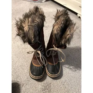 Sorel Joan of Arctic Snow Brown Waterproof Leather Womens Boots NL2429 Size 6‎ thumbnail 3