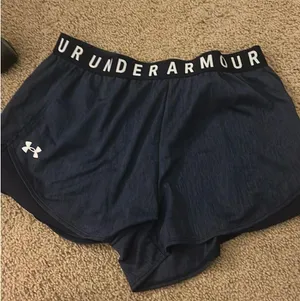 Navy Blue Under Armour Athletic Shorts Size Large thumbnail 1