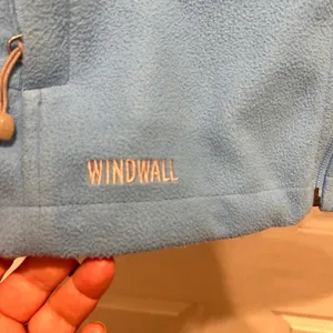 The North Face Windwall Fleece Vest Women's Size L G Blue Zip‎ Up Pockets Warm thumbnail 4