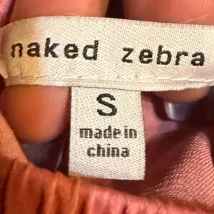 Naked Zebra Maxi Dress Women Small Pink Good Strapless Tiered SD115893 thumbnail 3