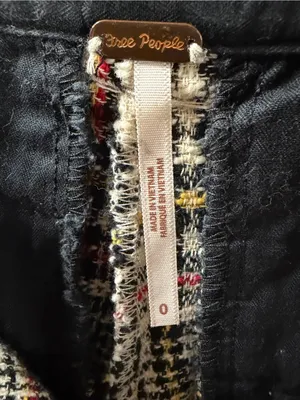 Free People Retro Plaid Pants Size 0 thumbnail 7