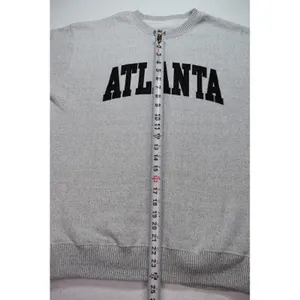 New York Popular Atlanta Crewneck Sweatshirt Gray XL Collegiate Style Pullover thumbnail 7