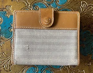 FENDI VINTAGE Bi-fold card‎ holder striped thumbnail 1