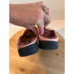Valencia Y2K Vintage Pink Genuine Leather Square Toe Slide On Mule Loafer Size 8 thumbnail 3