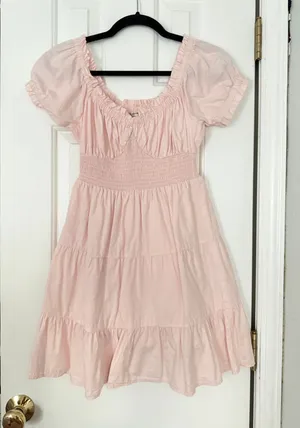 Versona Light Pink Dress Romper thumbnail 1