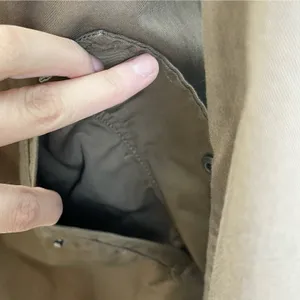 Club Monaco Womens Jacket‎ Hooded Lightweight Casual Utility 100% Cotton Brown S thumbnail 11