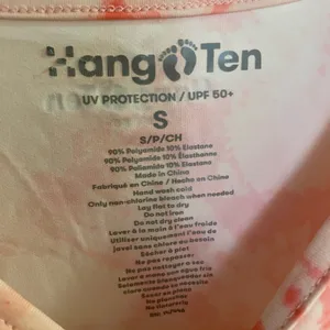 Hang Ten Women’s UV Protection 50+ Long Sleeve Shirt S Small Pink Tie Dye thumbnail 3