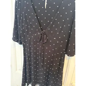 Free People Black And White Polka Dot‎ Dress Size 6 thumbnail 3
