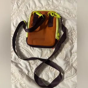 lululemon athletica Blue and Brown Crossbody Bag with Yellow Accents thumbnail 4