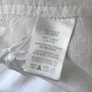 Michael Kors Womens White Linen‎ Wide Leg Capri Pants Size 6 Travel Minimalist thumbnail 7
