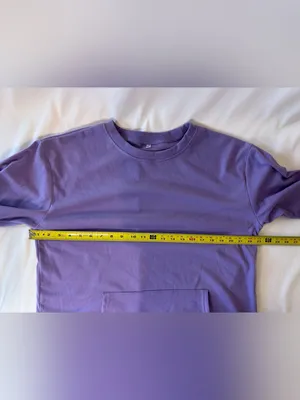 Women's Lavender Crewneck Pullover Sweatshirt Purple Size L thumbnail 2