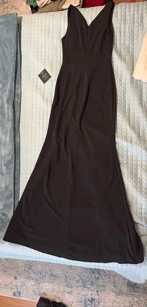 Lulus Black Dress Maxi Sleeveless thumbnail 4