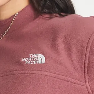 THE NORTH FACE TKA Mock Neck Fleece Cropped Sweatshirt in Mauve Pink Size M thumbnail 4