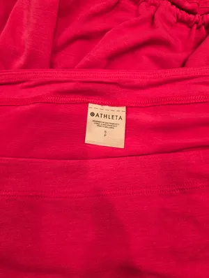 Athleta Off The Shoulder Long Sleeve Top Pink S thumbnail 5