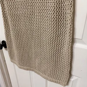 TNA‎ x ARITZIA dundas open knit sweater vest tan size large thumbnail 5