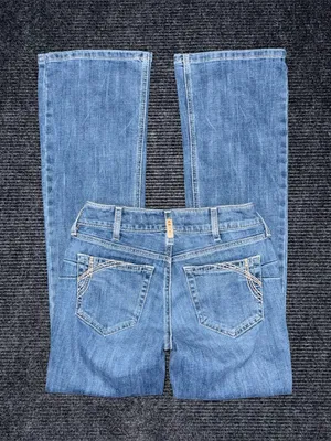 Ariat Perfect Rise Naz Boot Cut Blue Jeans Sz 26 R 10058919 Cowgirl Western EUC thumbnail 2