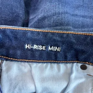 American Eagle Next Level Stretch Hi -Rise‎ Mini Denim Blue Skirt Size 6 thumbnail 5