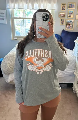 Amazon Grey Nashville Long Sleeve Tee thumbnail 2