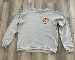Pressbox Oklahoma State University Cowboys Let’s Go Pokes womens pullover gray grey size thumbnail 1