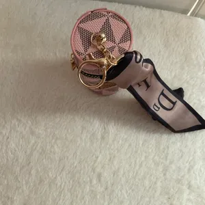 Key fob with little bag attached Pink thumbnail 3
