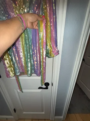 Show Me Your Mumu Rainbow Sequin Mini Dress thumbnail 8