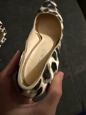 Nine West Leopard Print Heels Multicolor 7  thumbnail 4