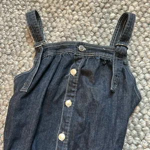 Non Signe Chunky Denim Tie Waist Romper Size M thumbnail 9